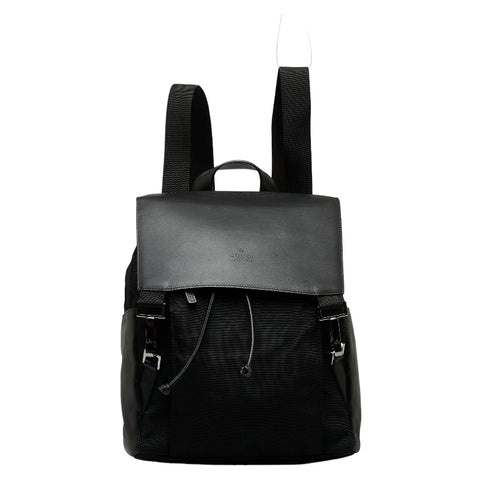 グッチ リュック バックパック 003 0233 ブラック ナイロン レザー レディース GUCCI 【中古】