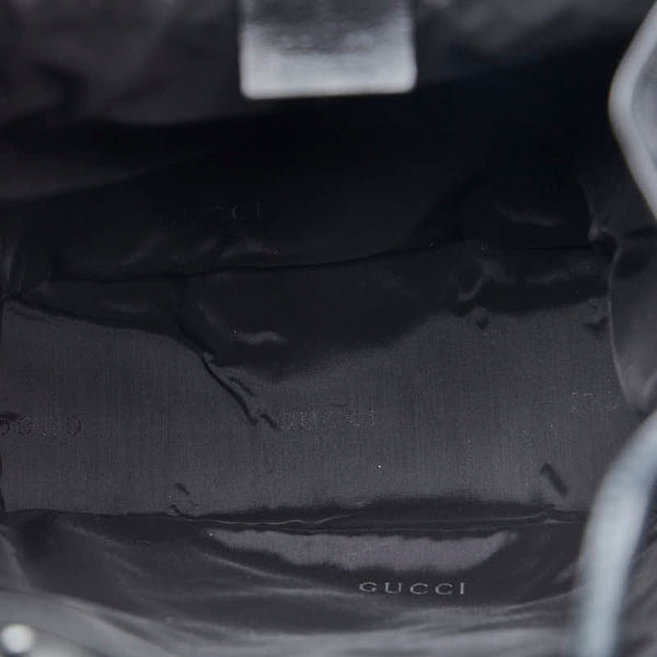グッチ リュック バックパック 003 0233 ブラック ナイロン レザー レディース GUCCI 【中古】
