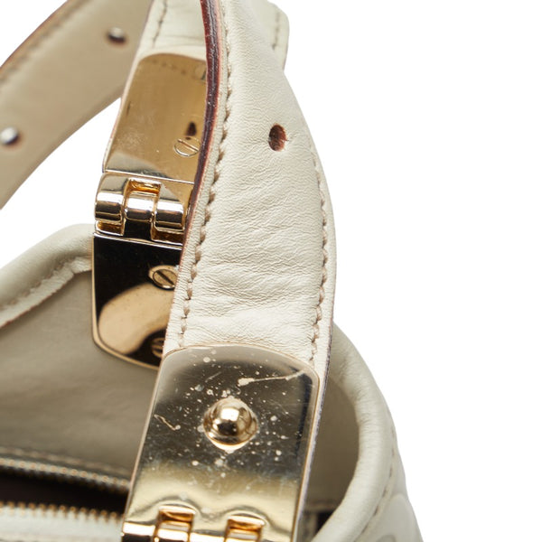 グッチ ホースビット ハンドバッグ トートバッグ 145761 ホワイト レザー レディース GUCCI 【中古】