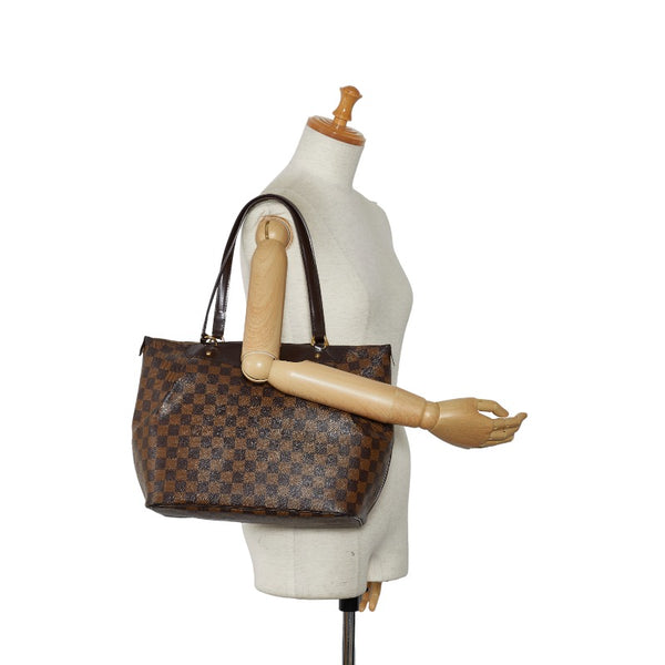 ルイ ヴィトン ダミエ ウェストミンスターGM トートバッグ ショルダーバッグ Ｎ41103 ブラウン PVC レザー レディース LOUIS VUITTON 【中古】