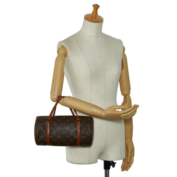 ルイ ヴィトン モノグラム パピヨン ハンドバッグ M51366 ブラウン PVC レザー レディース LOUIS VUITTON 【中古】