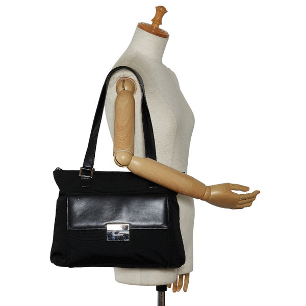 グッチ トートバッグ ショルダーバッグ 000 1705 0571 ブラック ナイロン レザー レディース GUCCI 【中古】