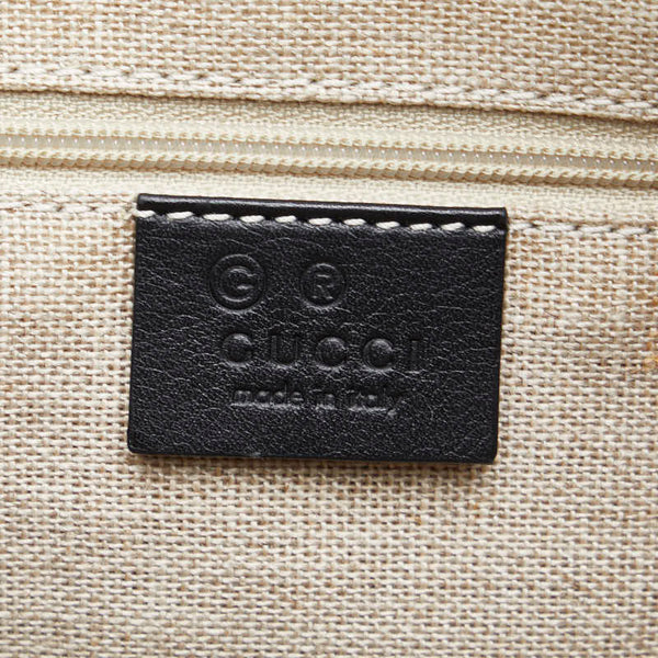 グッチ マイクログッチシマ ハンドバッグ ショルダーバッグ 2WAY 449656 ブラック レザー レディース GUCCI 【中古】