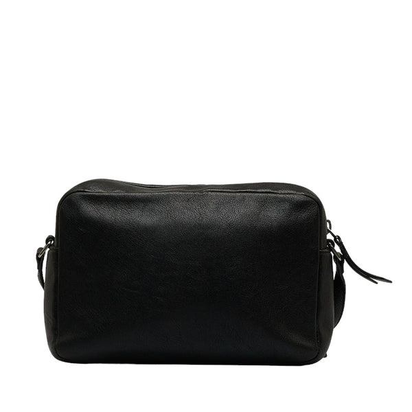 サンローラン モノグラム YSL 斜め掛け ショルダーバッグ ブラック レザー レディース SAINT LAURENT 【中古】