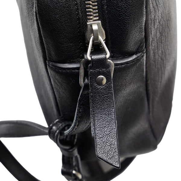 サンローラン モノグラム YSL 斜め掛け ショルダーバッグ ブラック レザー レディース SAINT LAURENT 【中古】