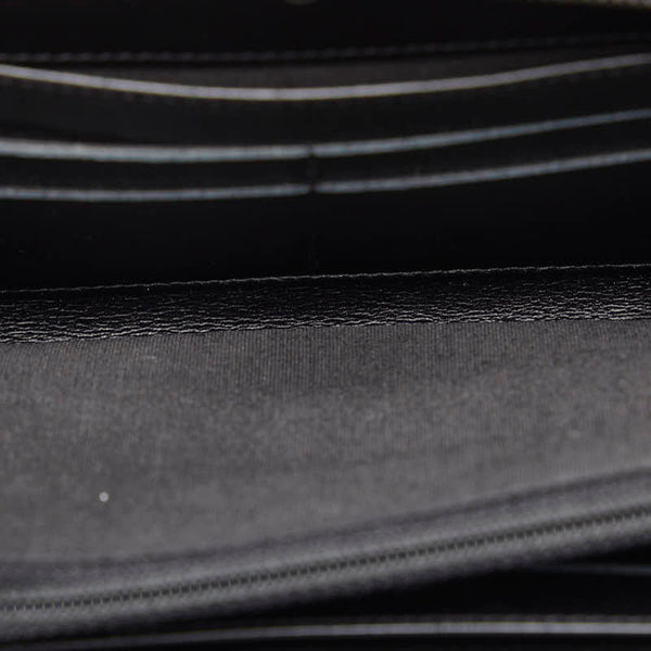 シャネル ココマーク ラウンドファスナー 長財布 ブラック キャビアスキン レディース CHANEL 【中古】