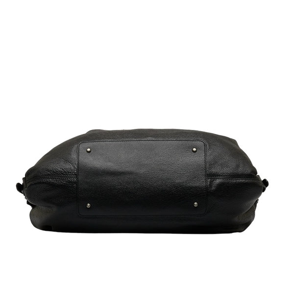 サルヴァトーレフェラガモ ガンチーニ トートバッグ ブラック レザー レディース Salvatore Ferragamo 【中古】