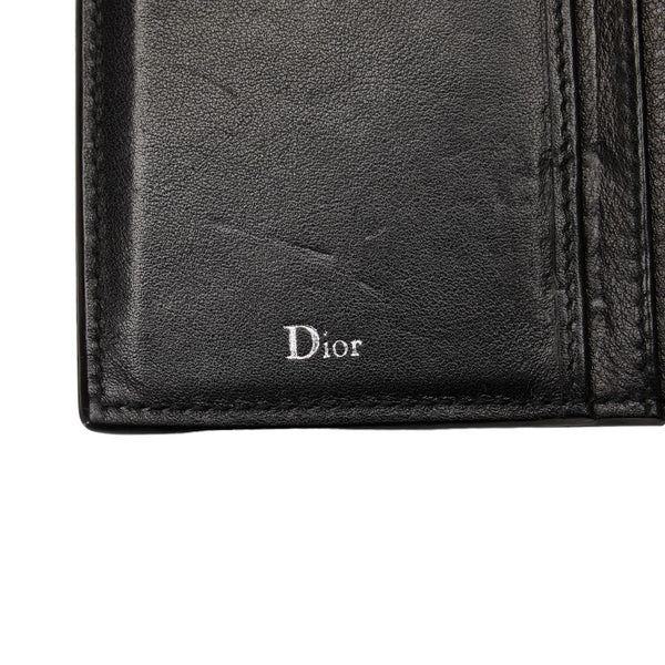 ディオール ビー 蜂 長財布 ブラック レザー メンズ Dior 【中古】