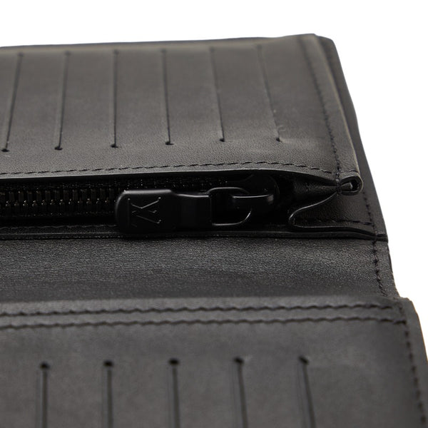 ルイ ヴィトン モノグラム シャドウ ポルトフォイユ ブラザ 長財布 M62900 ノワール ブラック レザー メンズ LOUIS VUITTON 【中古】
