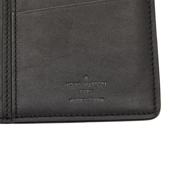 ルイ ヴィトン モノグラム シャドウ ポルトフォイユ ブラザ 長財布 M62900 ノワール ブラック レザー メンズ LOUIS VUITTON 【中古】