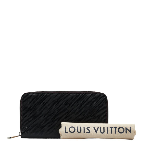 ルイ ヴィトン エピ ジッピーウォレット ラウンドファスナー 長財布 M64838 ブラック ピンク レザー レディース LOUIS VUITTON 【中古】
