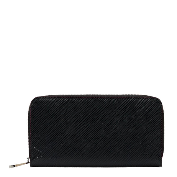 ルイ ヴィトン エピ ジッピーウォレット ラウンドファスナー 長財布 M64838 ブラック ピンク レザー レディース LOUIS VUITTON 【中古】