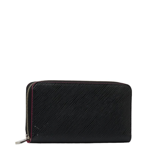 ルイ ヴィトン エピ ジッピーウォレット ラウンドファスナー 長財布 M64838 ブラック ピンク レザー レディース LOUIS VUITTON 【中古】