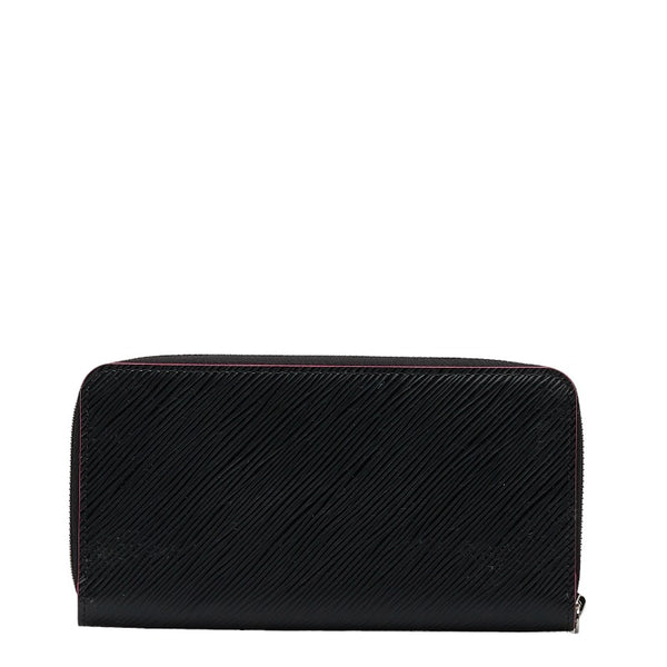 ルイ ヴィトン エピ ジッピーウォレット ラウンドファスナー 長財布 M64838 ブラック ピンク レザー レディース LOUIS VUITTON 【中古】
