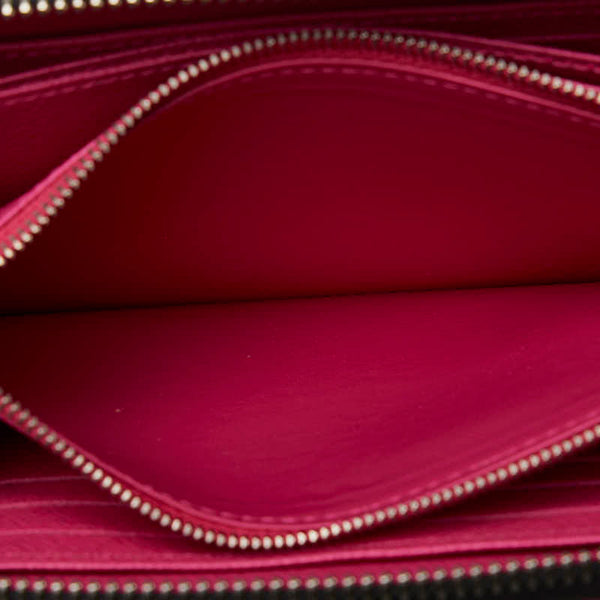 ルイ ヴィトン エピ ジッピーウォレット ラウンドファスナー 長財布 M64838 ブラック ピンク レザー レディース LOUIS VUITTON 【中古】