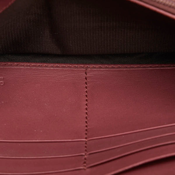 グッチ GGブルームス 長財布 コンチネンタルウォレット 404070 ベージュ マルチカラー PVC レザー レディース GUCCI 【中古】