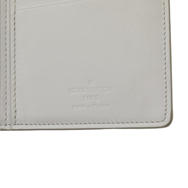 ルイ ヴィトン ダミエ アンフィニ ポルトフォイユ ブラザ 長財布 N60335 ブロン ホワイト PVC レザー レディース LOUIS VUITTON 【中古】