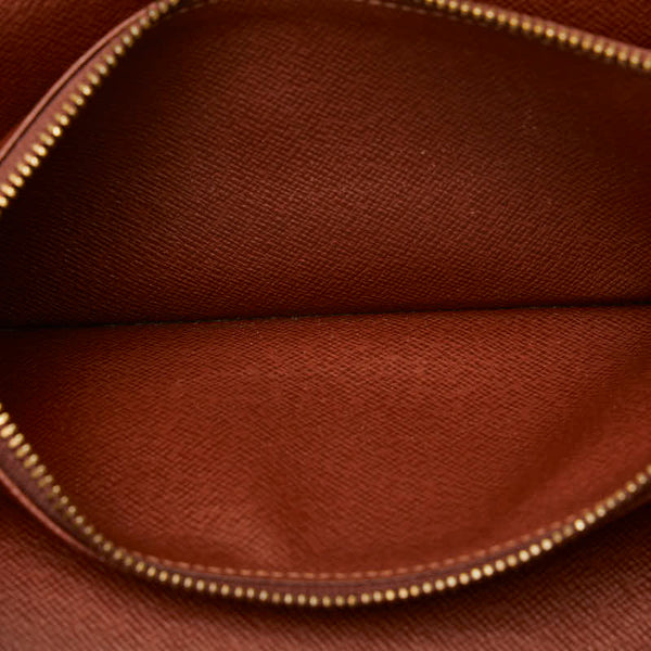 ルイ ヴィトン モノグラム ポシェット ポルト モネ クレディ 長財布 M61725 ブラウン PVC レザー レディース LOUIS VUITTON 【中古】