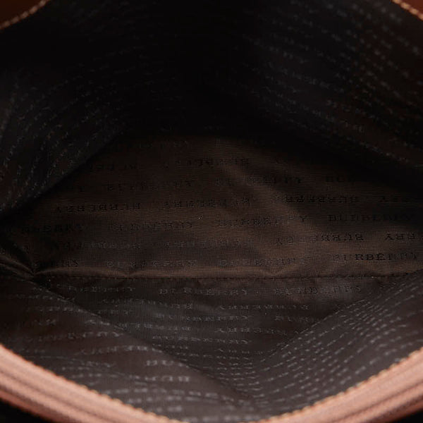 バーバリー ノバチェック シャドーホース ハンドバッグ トートバッグ ベージュ PVC レザー レディース BURBERRY 【中古】