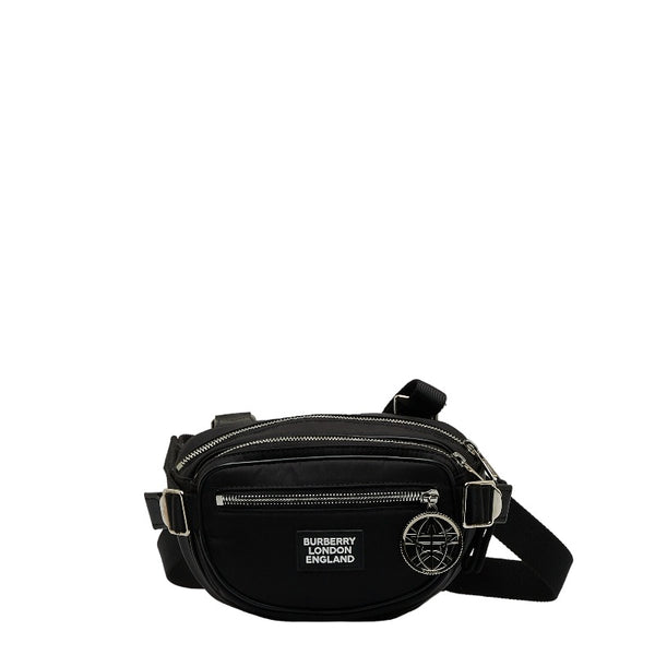 バーバリー クロスボディバッグ 8028242 ブラック ナイロン メンズ BURBERRY 【中古】