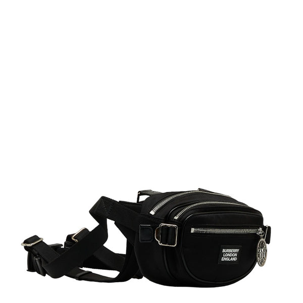 バーバリー クロスボディバッグ 8028242 ブラック ナイロン メンズ BURBERRY 【中古】