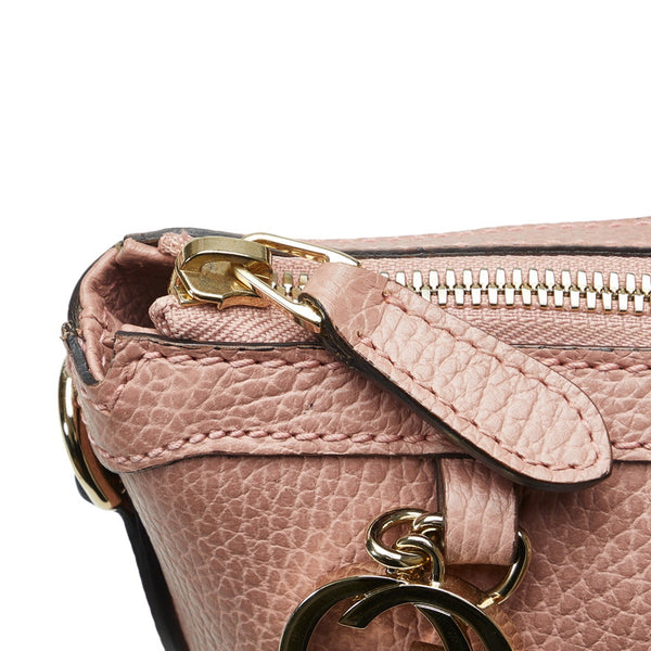 グッチ ハンドバッグ トートバッグ 449650 ピンク レザー レディース GUCCI 【中古】