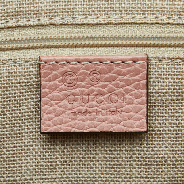 グッチ ハンドバッグ トートバッグ 449650 ピンク レザー レディース GUCCI 【中古】