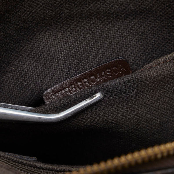 バーバリー ノバチェック シャドーホース ハンドバッグ ベージュ PVC レザー レディース BURBERRY 【中古】