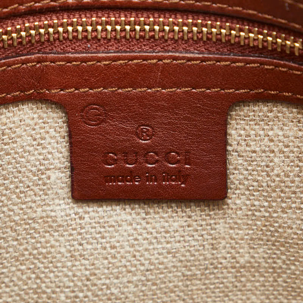 グッチ ハスラービット ワンショルダーバッグ 137388 ブラウン レザー レディース GUCCI 【中古】