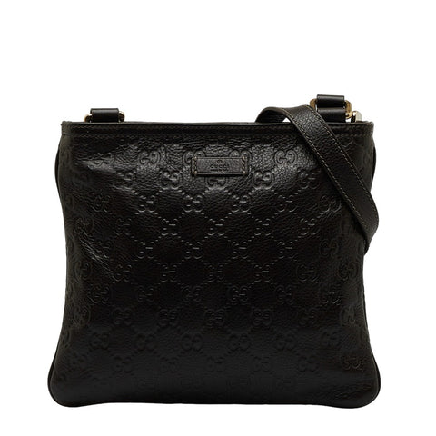 グッチ グッチシマ 斜め掛け ショルダーバッグ 201538 ブラウン レザー レディース GUCCI 【中古】