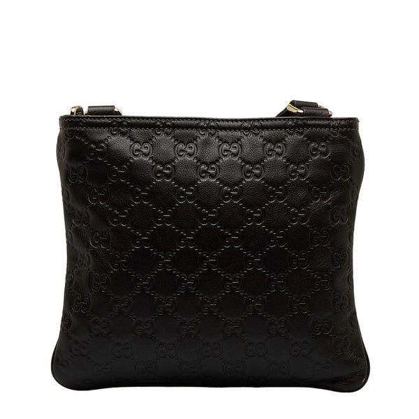 グッチ グッチシマ 斜め掛け ショルダーバッグ 201538 ブラウン レザー レディース GUCCI 【中古】