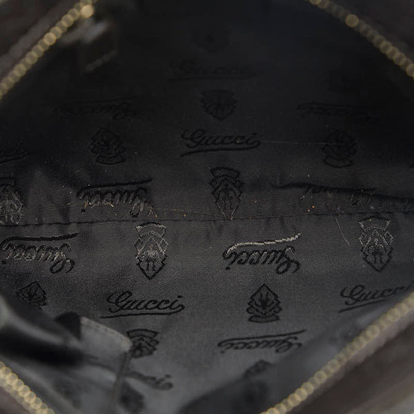 グッチ グッチシマ 斜め掛け ショルダーバッグ 201538 ブラウン レザー レディース GUCCI 【中古】