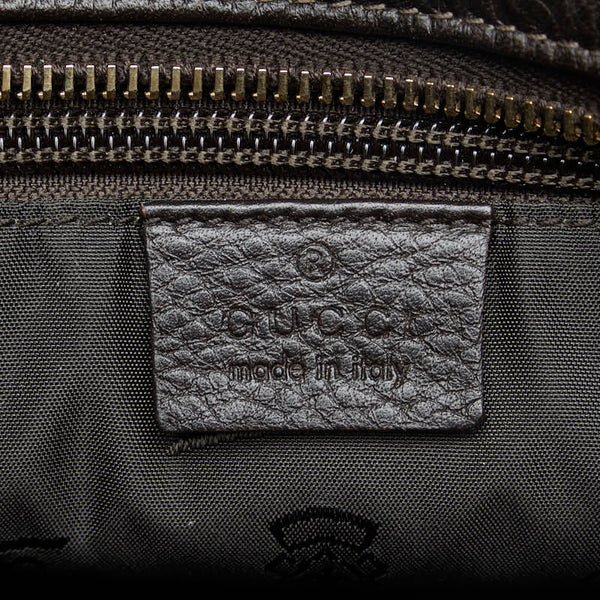 グッチ グッチシマ 斜め掛け ショルダーバッグ 201538 ブラウン レザー レディース GUCCI 【中古】