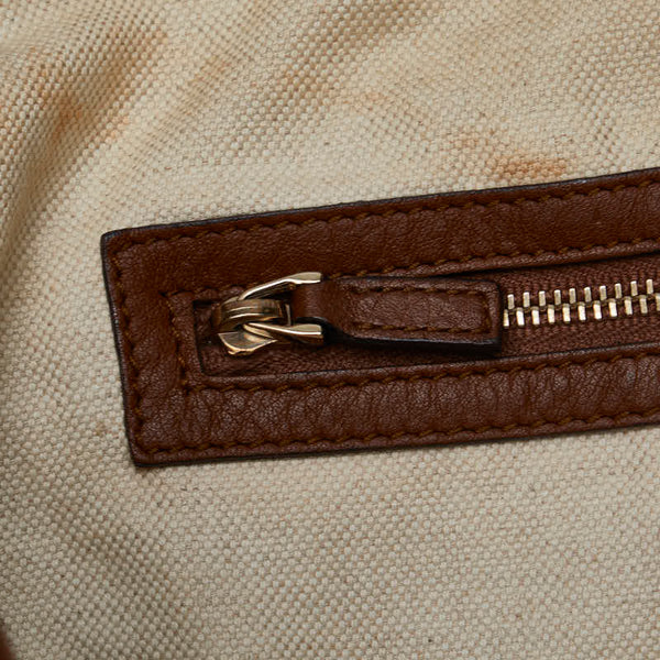 グッチ GGキャンバス ベラ バンブーリボンタッセル ワンショルダーバッグ 269949 ベージュ ブラウン キャンバス レザー レディース GUCCI 【中古】