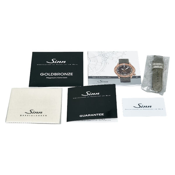 ジン T50 GOLD BRONZE 腕時計 自動巻き ゴールドブロンズ文字盤 チタン ナイロン メンズ Sinn 【中古】