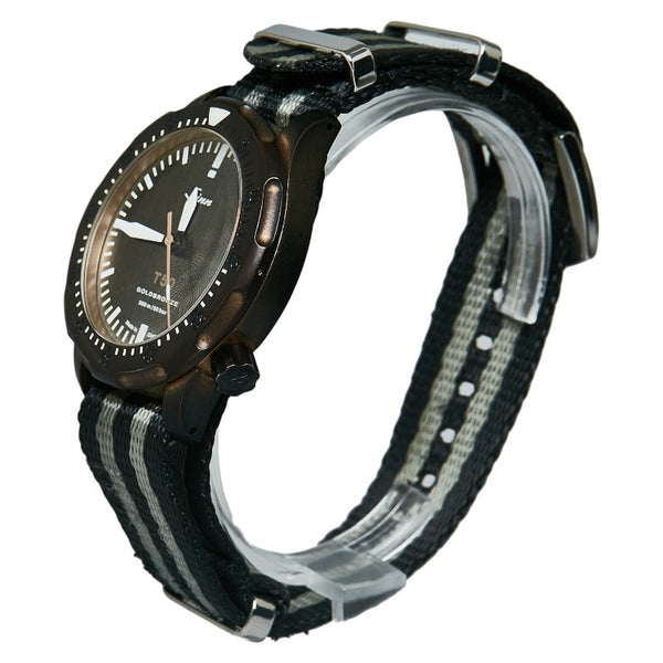 ジン T50 GOLD BRONZE 腕時計 自動巻き ゴールドブロンズ文字盤 チタン ナイロン メンズ Sinn 【中古】