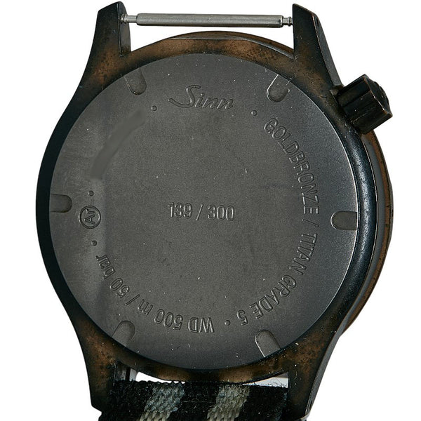 ジン T50 GOLD BRONZE 腕時計 自動巻き ゴールドブロンズ文字盤 チタン ナイロン メンズ Sinn 【中古】