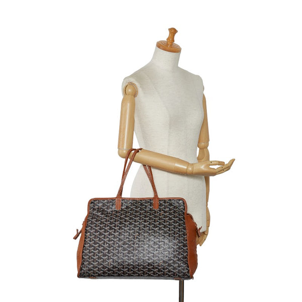 ゴヤール アーディPM パンチング ハンドバッグ トートバッグ ブラック マルチカラー PVC レザー レディース GOYARD 【中古】