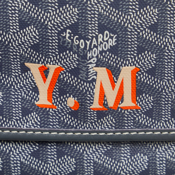 ゴヤール ベルヴェデールPM 斜め掛け ショルダーバッグ グレー PVC レザー レディース GOYARD 【中古】