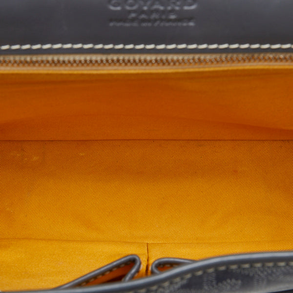 ゴヤール ベルヴェデールPM 斜め掛け ショルダーバッグ グレー PVC レザー レディース GOYARD 【中古】