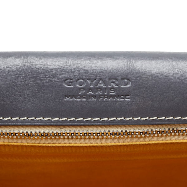 ゴヤール ベルヴェデールPM 斜め掛け ショルダーバッグ グレー PVC レザー レディース GOYARD 【中古】