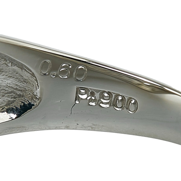 Pt900 プラチナ ダイヤ0.31 ダイヤ0.60ct リング 指輪 レディース 18号 【中古】