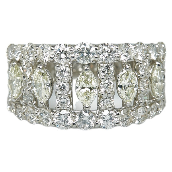 Pt900 プラチナ ダイヤ2.00ct リング 指輪 レディース 9号 【中古】