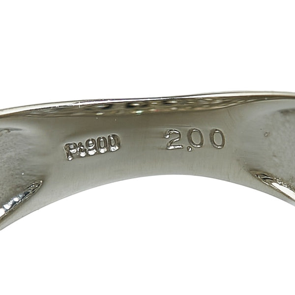 Pt900 プラチナ ダイヤ2.00ct リング 指輪 レディース 9号 【中古】