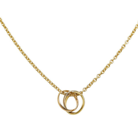 カルティエ K18 ゴールド トリニティ ネックレス レディース CARTIER 【中古】