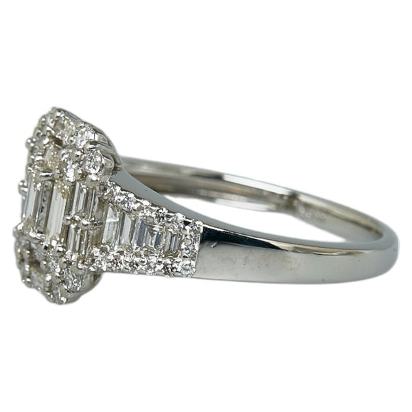 Pt900 プラチナ ダイヤ0.75ct リング 指輪 レディース 13号 【中古】