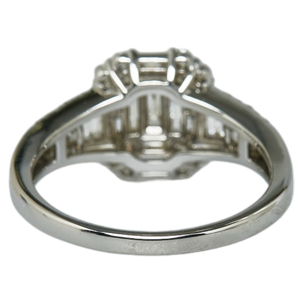 Pt900 プラチナ ダイヤ0.75ct リング 指輪 レディース 13号 【中古】