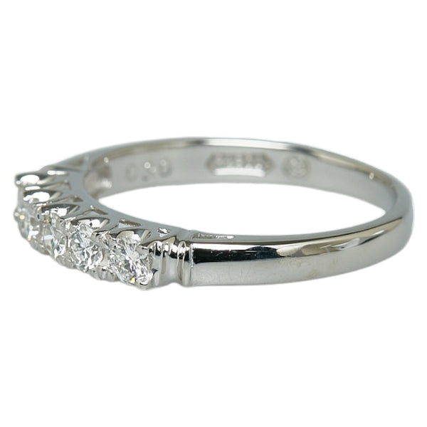 Pt900 プラチナ ダイヤ0.30ct 三越 一文字リング 指輪 レディース 11.5号 【中古】