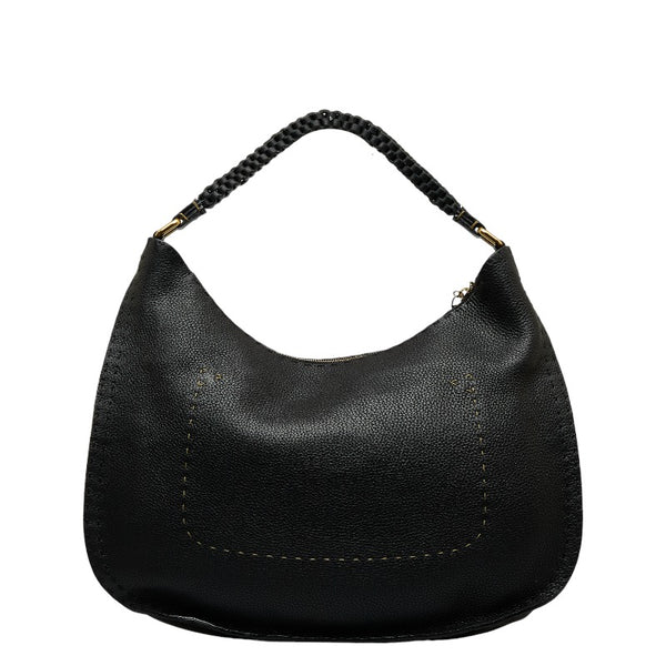 フェンディ セレリア ワンショルダーバッグ ハンドバッグ 8BR582 ブラック レザー レディース FENDI 【中古】