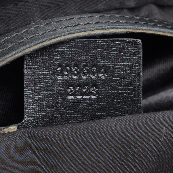 グッチ GGスプリーム ハンドバッグ ミニボストンバッグ 193604 2123 ホワイト ブラック PVC レザー レディース GUCCI 【中古】